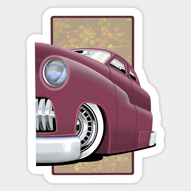 1949 Mercury Lead Sled Sticker by ScarabMotorsports